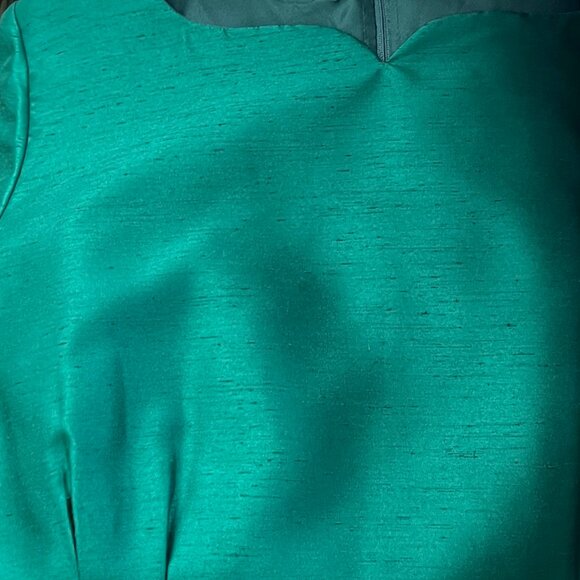 Vintage Silk Mid Century Pleated Short Sleeve Mini Midi Dress Sexy Wedding Guest - Picture 5 of 6